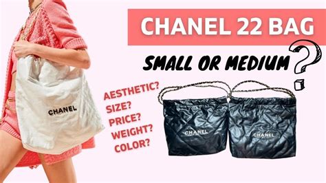 chanel 22 small bag|chanel 22 sizes medium.